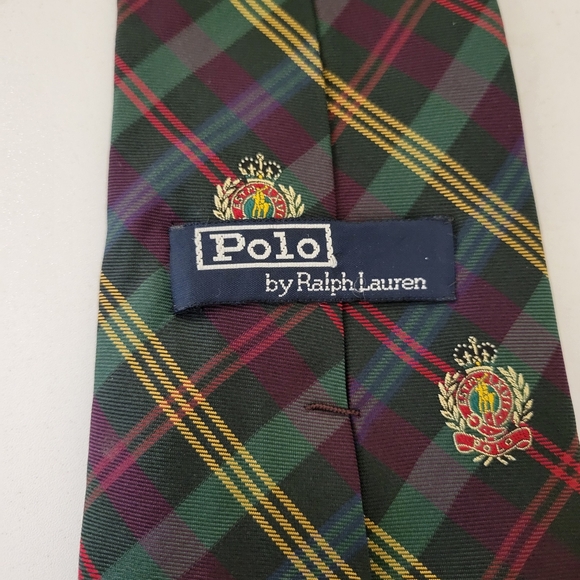 Polo By Ralph Lauren 100% Silk Tie - Picture 8 of 8